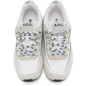A.P.C Spencer White & Grey Sneakers